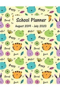 School Planner August 2019 - July 2020