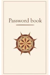 Password book. A password organizer for Internet login, Website. Alphabetically arranged Password logbook. Small Password book, password notebook and password log journal. A discreet password keeper