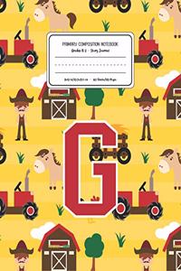 Primary Composition Notebook Grades K-2 Story Journal G