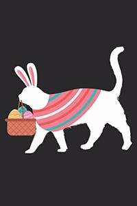 Easter Notebook - Easter Cat Cat Journal - Easter Gift for Animal Lover - Cat Diary