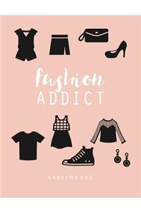 Fashion Designer Journal Dot Grid Sketchbook Gift Notebook