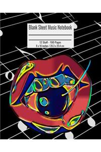 Blank Sheet Music Notebook