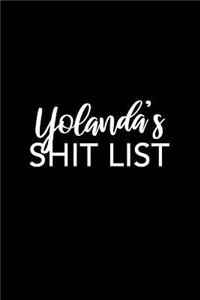 Yolanda's Shit List