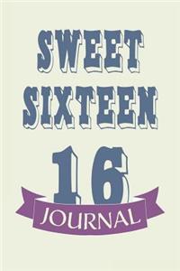 Sweet sixteen journal