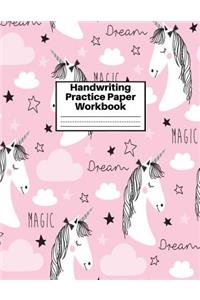 Handwriting Practice Paper Workbook