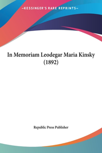 In Memoriam Leodegar Maria Kinsky (1892)