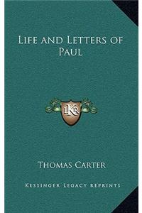 Life and Letters of Paul