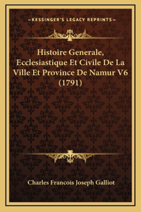 Histoire Generale, Ecclesiastique Et Civile De La Ville Et Province De Namur V6 (1791)