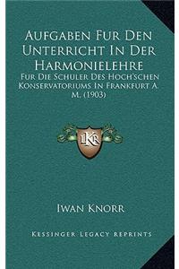 Aufgaben Fur Den Unterricht In Der Harmonielehre
