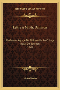 Lettre A M. Ph. Damiron