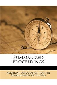 Summarized Proceedings Volume 1896