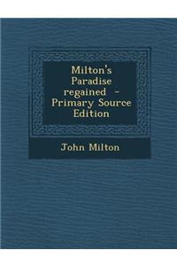 Milton's Paradise Regained