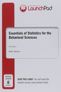 Launchpad for Nolan's Essentials of Statistics for the Behavioral Sciences (1-Term Access)
