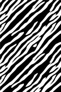 Zebra Stripes. Blank Journal: 160 Blank Pages, 6 X 9 Inch (15.24 X 22.86 CM) Soft Cover