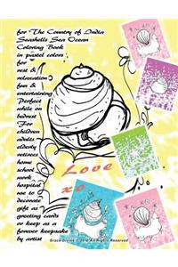 for The Country of India Seashells Sea Ocean Coloring Book in pastel colors for rest & relaxation fun & entertaining Perfect while on bedrest For children adults elderly retirees home school work hospital