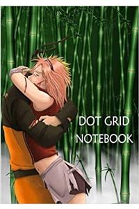 Dot Grid Notebook Naruto Sakura: 110 Dot Grid Pages