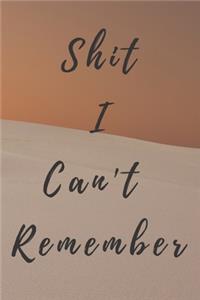 Shit I Can't Remember