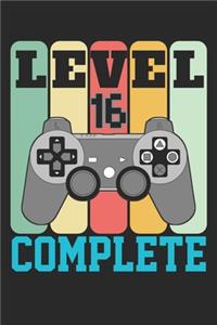Level 16 complete