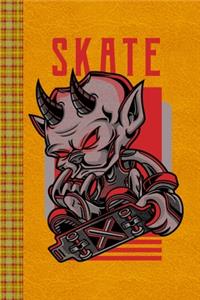 Devil Character Skating Street Art Styled
