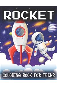 Rocket Coloring Book for Teens