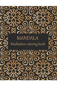 MANDALA Meditation coloring book