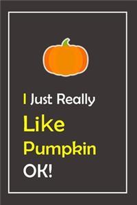 I Just Really Like Pumpkin, OK !