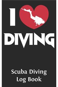 Scuba Diving Log Book: Logbook DiveLog for Scuba Diving - Preprinted Sheets for 100 dives - Diver - English Version