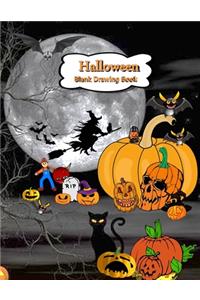 Halloween Blank Drawing Book