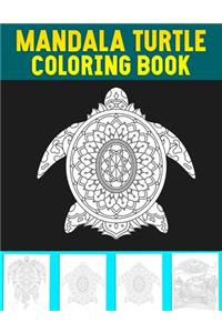 Mandala turtle coloring book
