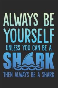 Always Be Yourself Unless You Can Be A Shark Then Always Be A Shark