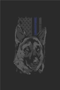 Police Dog: Graph Paper Notebook (6" x 9" - 120 pages) Police Officers Notebook for Daily Journal, Diary, and Gift