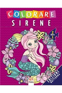 Colorare sirene - 2 libri in 1 - Edizione notturna