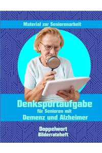 Denksportaufgabe für Senioren mit Demenz und Alzheimer
