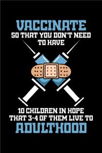 Vaccinate So That You Don't Need To Have 10 Children in Hope That 3-4 Of Them Live To Adulthood