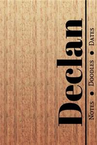 Manly Masculine Notebook with Personalized Monogram Declan