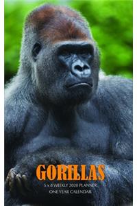 Gorillas 5 x 8 Weekly 2020 Planner