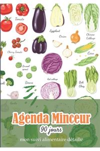 Agenda minceur 90 jours - mon suivi alimentaire détaillé
