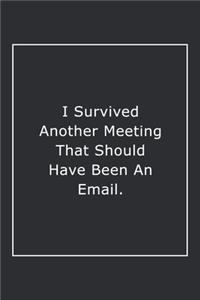 I Survived Another Meeting That Should Have Been An Email.
