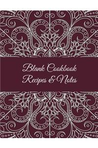 Blank Cookbook Recipes & Notes