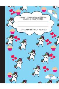 Primary Composition Notebook Grades K-2 (5/8