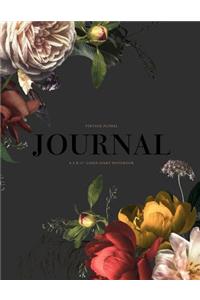 Vintage Floral Journal 8.5 x 11