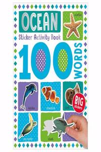 100 Ocean Words Sticker Activity