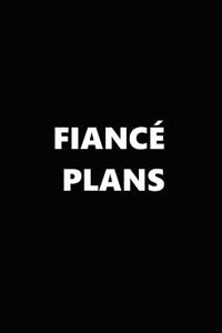 2019 Weekly Planner Wedding Theme Fiance Plans Black White 134 Pages