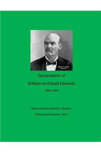 Descendants of William Archibald Edwards