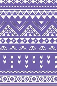 Aztec Design Notebook: Wisteria: Notebook 6 X 9: Notebook 250 Pages