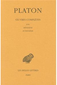 Platon, Oeuvres Completes