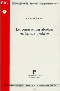 Les constructions absolues en français moderne