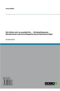 Die Zeiten Sein So Wunderlich...