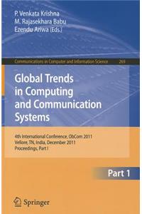 Global Trends in Computing and Communication Systems: 4th International Conference, Obcom 2011, Vellore, Tn, India, December 9-11, 2011, Part I. Proceedings