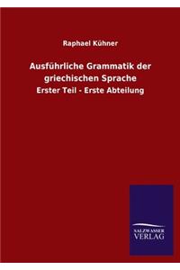 Ausführliche Grammatik der griechischen Sprache